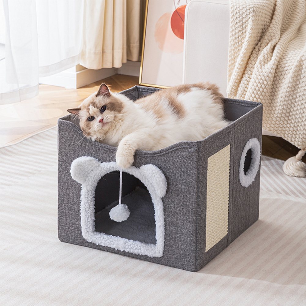 16inch-chengjun-linen-look-fabric-cat-ear-entry-hole-square-cat-house-p03-03