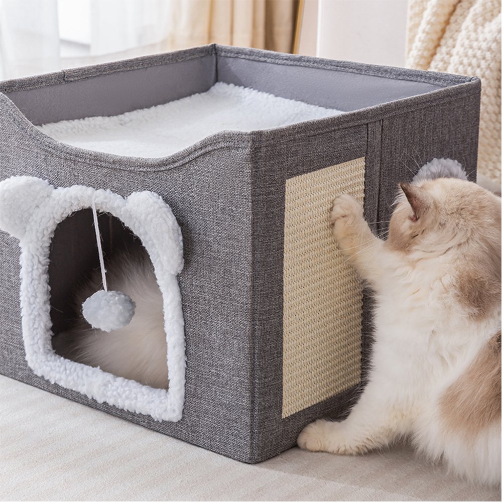 16inch-chengjun-linen-look-fabric-cat-ear-entry-hole-square-cat-house-p03-08