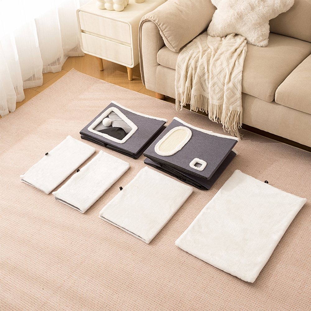 24inch-chengjun-linen-look-fabric-multi-function-folding-cat-house-with-scratching-panel-p01-02