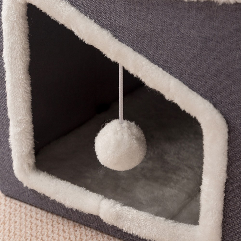 24inch-chengjun-linen-look-fabric-multi-function-folding-cat-house-with-scratching-panel-p01-05