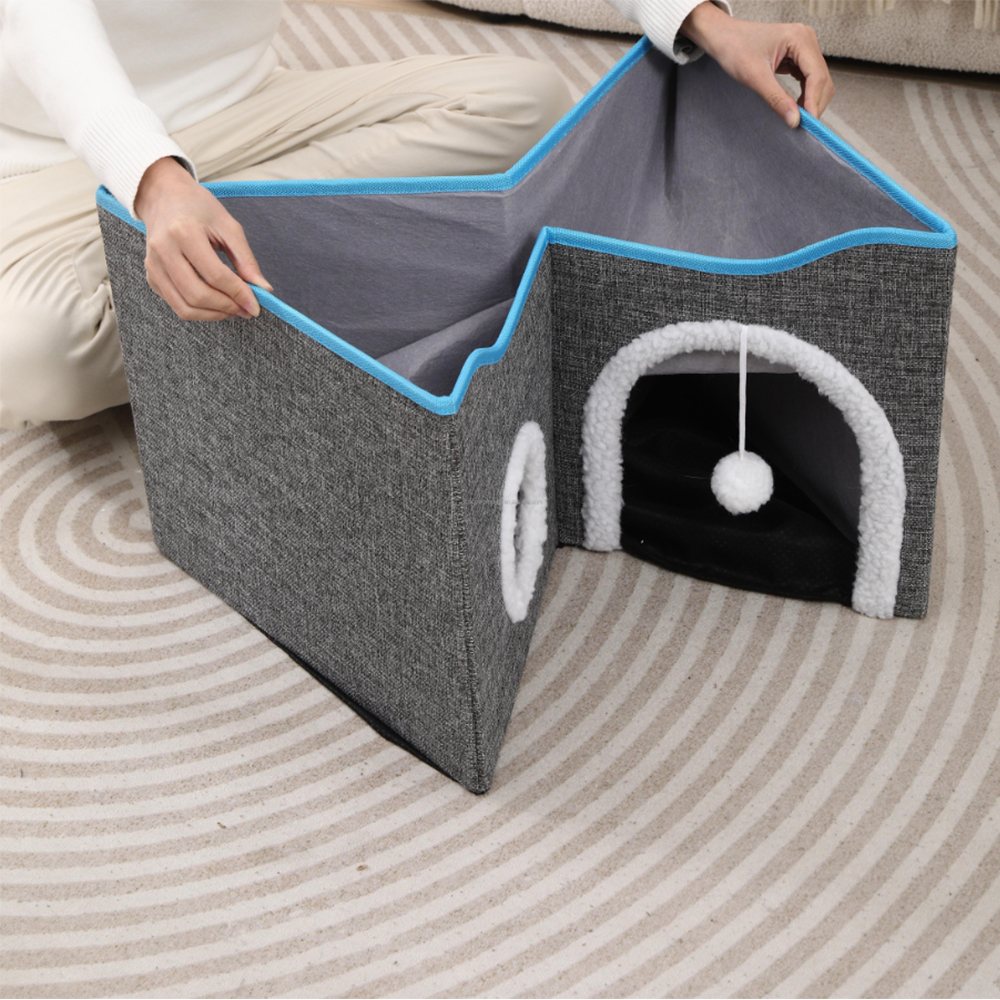 24inch-extra-large-chengjun-linen-look-folding-scratching-panel-cat-nest-with-hinging-plush-ball-p02-08