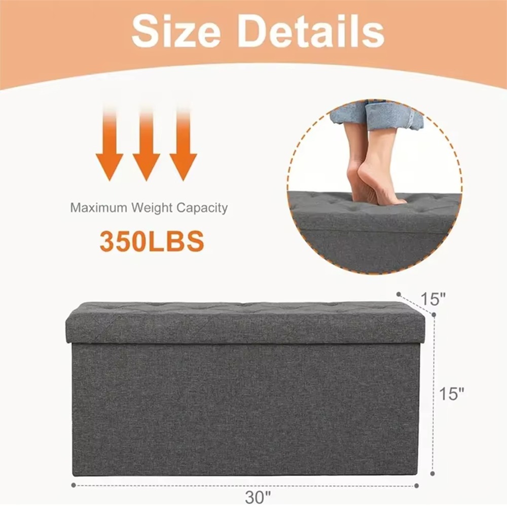 chengjun-2-person-use-linen-look-fabric-30-inch-checked-design-folding-storage-bench-ottoman-p16-05