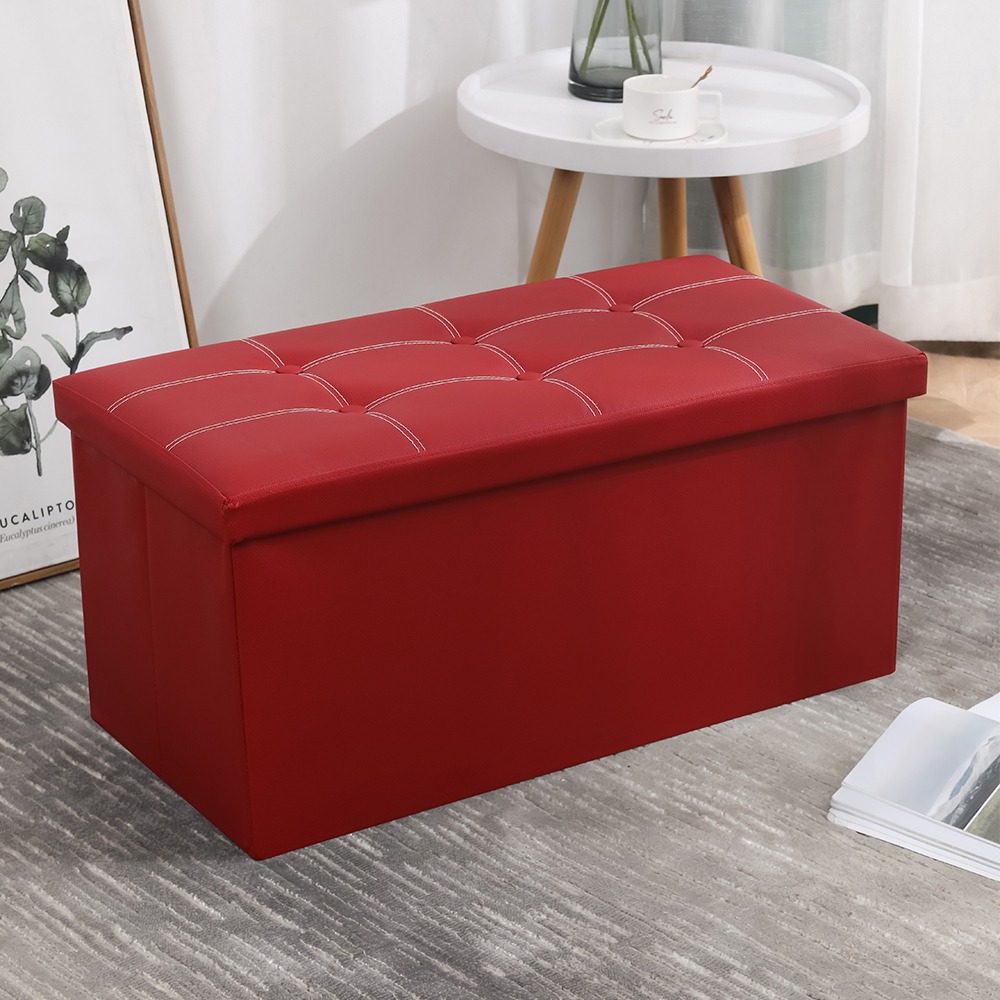 chengjun-2-person-use-pvc-leather-30-inch-folding-storage-bench-ottoman-p18-02