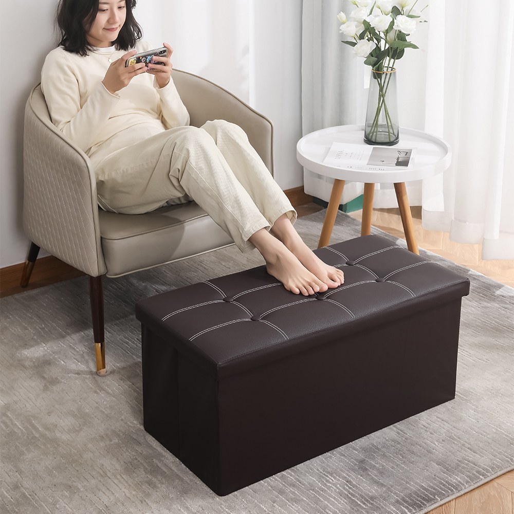 chengjun-2-person-use-pvc-leather-30-inch-folding-storage-bench-ottoman-p18-11