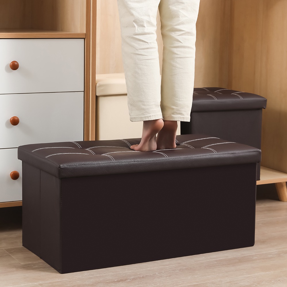 chengjun-2-person-use-pvc-leather-30-inch-folding-storage-bench-ottoman-p18-18