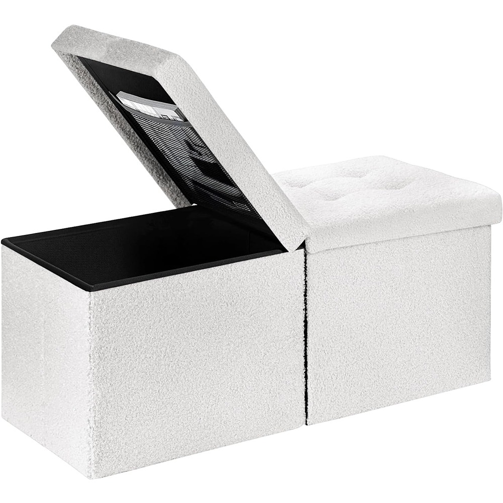 chengjun-2-person-use-teddy-velvet-34-5-inch-folding-storage-bench-ottoman-p19-03