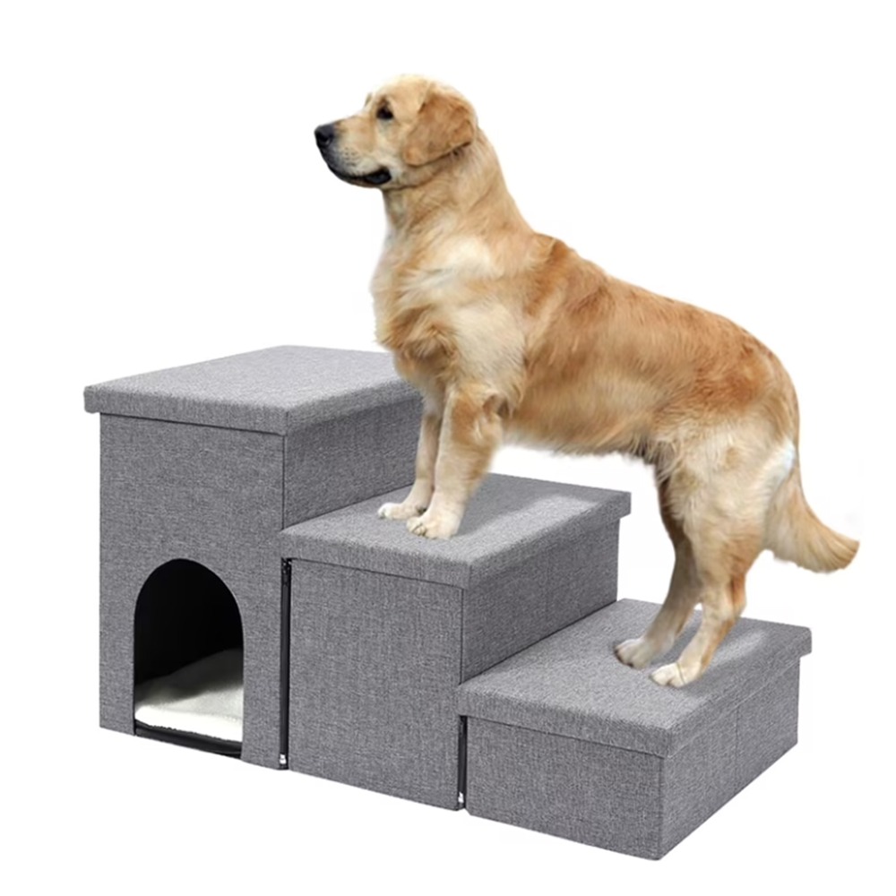 chengjun-3-steps-linen-look-fabric-foldable-strorage-pet-stairs-p31-03