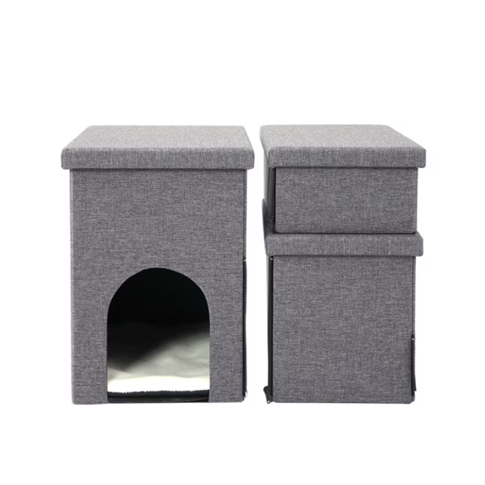 chengjun-3-steps-linen-look-fabric-foldable-strorage-pet-stairs-p31-08