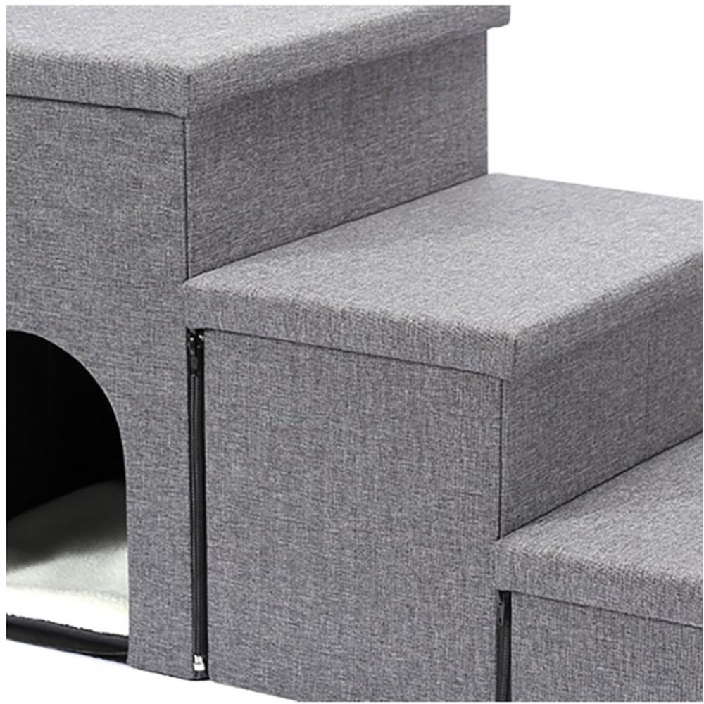 chengjun-3-steps-linen-look-fabric-foldable-strorage-pet-stairs-p31-10